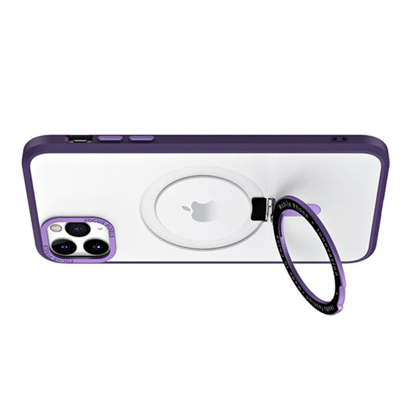 For iPhone 11 Pro 5.8 inch Drop Protection Skin-touch Phone Case Compatible with MagSafe Electroplating Camera Frame Design PC TPU Kickstand Cover For iPhone 11 Pro 5.8 inch Drop Protection Skin-touch Phone Case Compatible with MagSafe Electroplating Camera Frame Design PC TPU Kickstand Cover